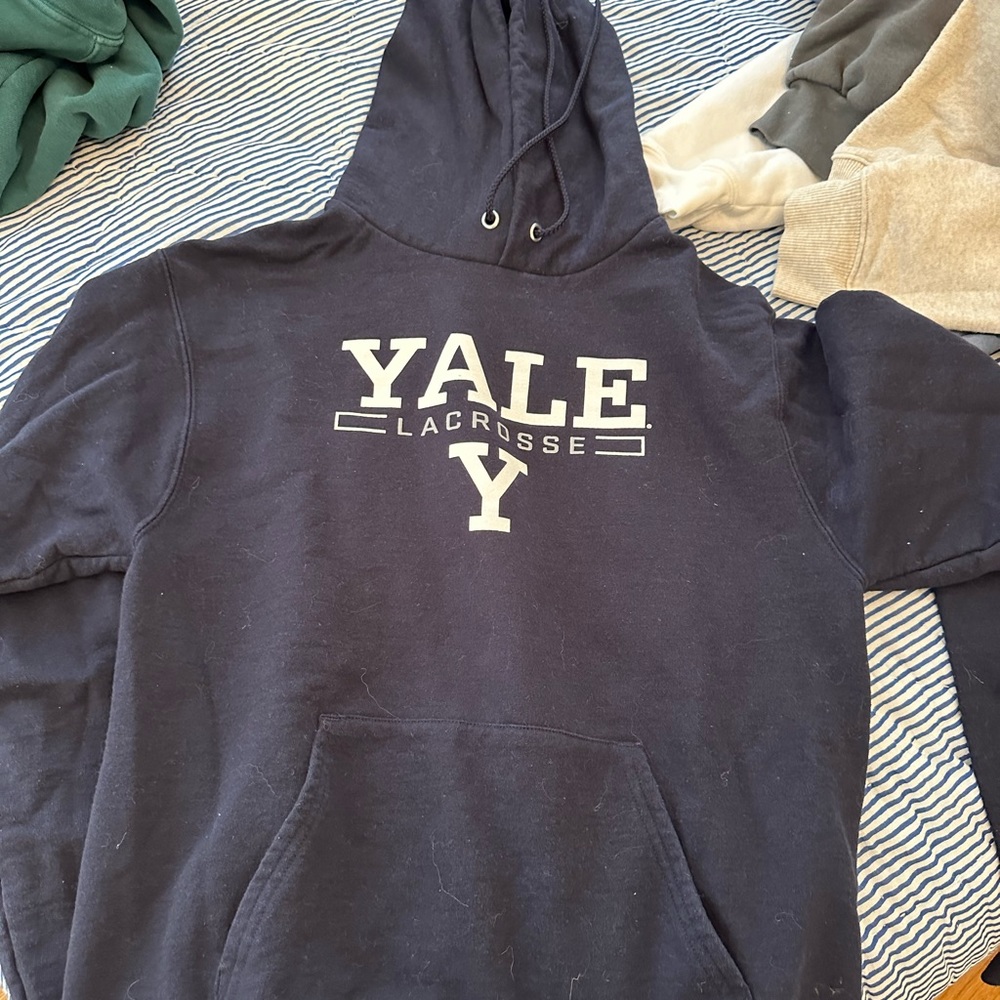 Navy yale lacrosse sweatshirt